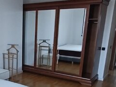 Dulap haine 3 usi glisante cu oglinzi stil Louis Philippe Mobexpert